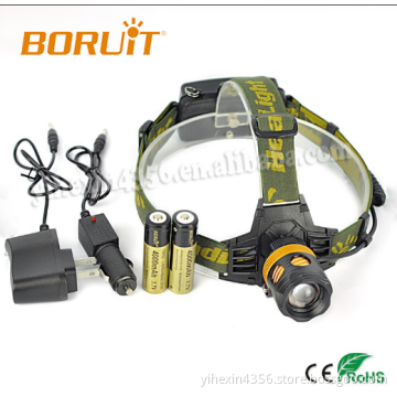 Boruit K13 CREE Zoom Rechargeable Motorcycle LED Headlamp For Military